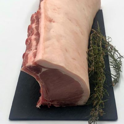 Chuletero de cerdo con piel