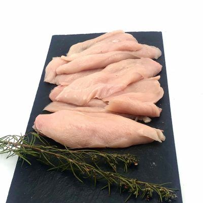 Pechuga de pollo fileteada